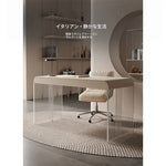 アクリルと無垢パイン材の洗練されたデザインテーブル - モダンなリビングやオフィスに最適! fyd-5169