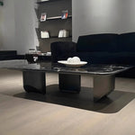 大理石とステンレスの美しいセンターテーブル - モダンな浮遊感を演出! fyeyj-5212