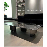 大理石とステンレスの美しいセンターテーブル - モダンな浮遊感を演出! fyeyj-5212