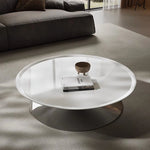 モダンステンレスGFRPセンターテーブル|洗練されたデザインで魅力的なリビング空間を演出 fyeyj-5213