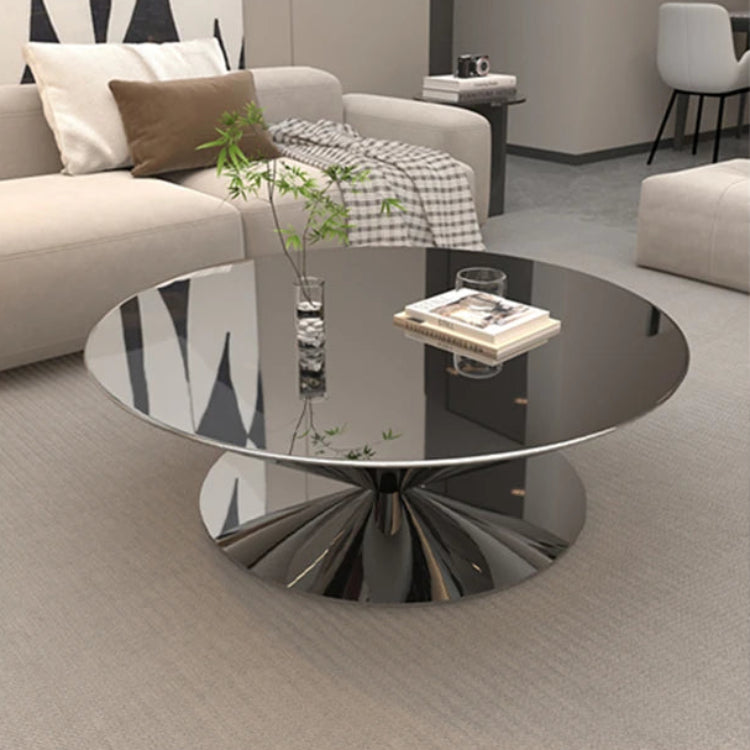 モダンステンレスGFRPセンターテーブル|洗練されたデザインで魅力的なリビング空間を演出 fyeyj-5213