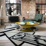 モダンステンレスGFRPセンターテーブル|洗練されたデザインで魅力的なリビング空間を演出 fyeyj-5213