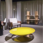 モダンステンレスGFRPセンターテーブル|洗練されたデザインで魅力的なリビング空間を演出 fyeyj-5213