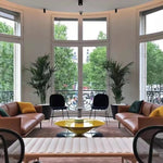 モダンステンレスGFRPセンターテーブル|洗練されたデザインで魅力的なリビング空間を演出 fyeyj-5213