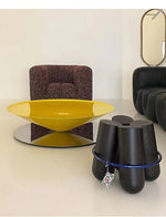 モダンステンレスGFRPセンターテーブル|洗練されたデザインで魅力的なリビング空間を演出 fyeyj-5213