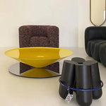 モダンステンレスGFRPセンターテーブル|洗練されたデザインで魅力的なリビング空間を演出 fyeyj-5213