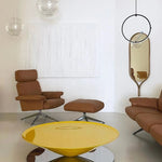 モダンステンレスGFRPセンターテーブル|洗練されたデザインで魅力的なリビング空間を演出 fyeyj-5213