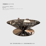 モダン大理石センターテーブル - ステンレスベースでエレガントなリビング空間を演出 fyeyj-5214