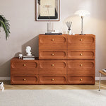 重厚感あふれる無垢材キャビネット|おしゃれインテリアを演出 fyf-2224