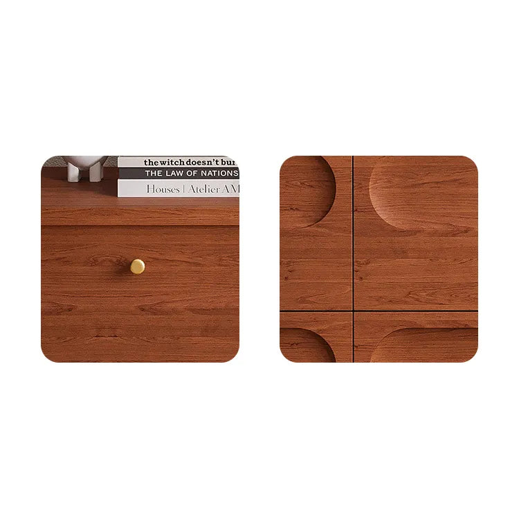 重厚感あふれる無垢材キャビネット|おしゃれインテリアを演出 fyf-2224