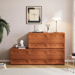 重厚感あふれる無垢材キャビネット|おしゃれインテリアを演出 fyf-2224