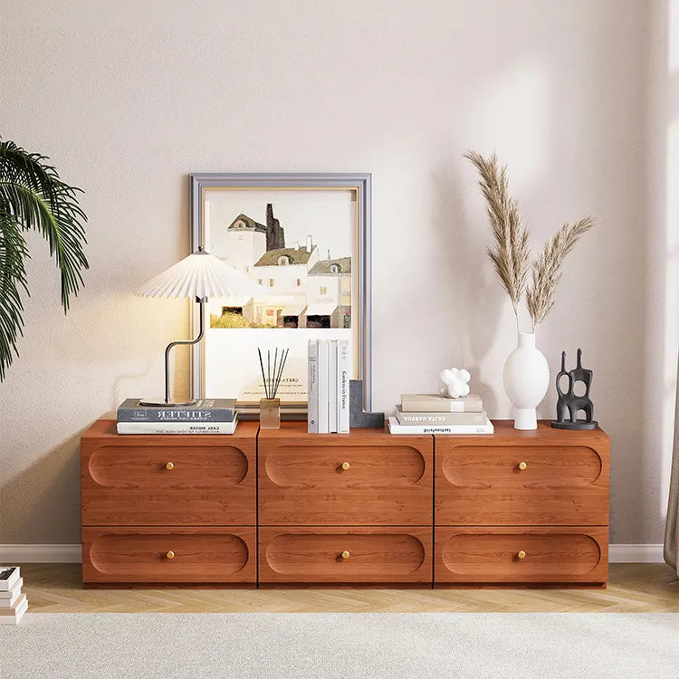 重厚感あふれる無垢材キャビネット|おしゃれインテリアを演出 fyf-2224