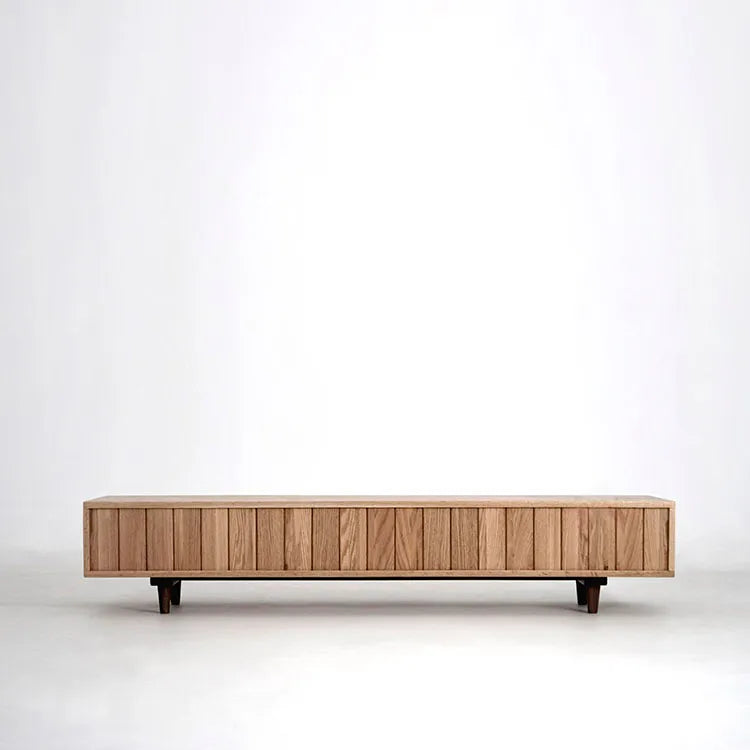 レッドオーク&ウォールナットのテレビ台 - シンプルで高級感あふれるデザイン fyf-2225