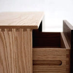 レッドオーク&ウォールナットのテレビ台 - シンプルで高級感あふれるデザイン fyf-2225