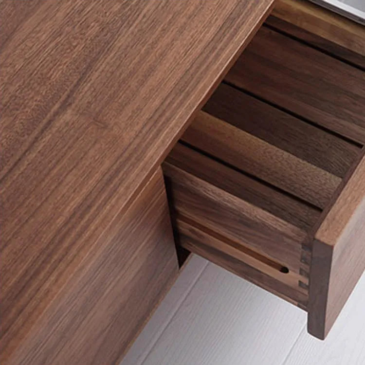 レッドオーク&ウォールナットのテレビ台 - シンプルで高級感あふれるデザイン fyf-2225