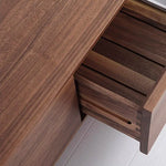 レッドオーク&ウォールナットのテレビ台 - シンプルで高級感あふれるデザイン fyf-2225