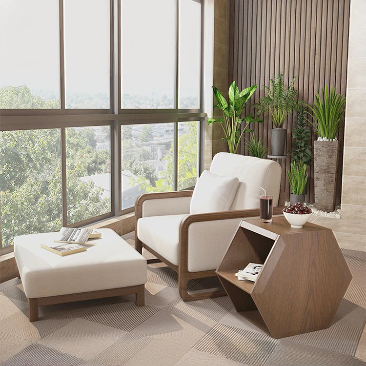 北欧風ヘキサゴンセンターテーブル|パインアッシュ材使用 fyf-2226