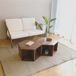 北欧風ヘキサゴンセンターテーブル|パインアッシュ材使用 fyf-2226