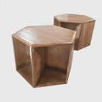 北欧風ヘキサゴンセンターテーブル|パインアッシュ材使用 fyf-2226