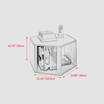 北欧風ヘキサゴンセンターテーブル|パインアッシュ材使用 fyf-2226