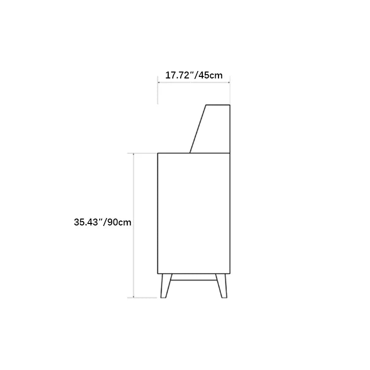 パイン&ウォールナット製ガラスキャビネット|スタイリッシュ収納の選択肢! fyf-2228