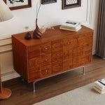 高級感溢れる無垢材キャビネット|デザインと収納力でお部屋を格上げ fyf-2231