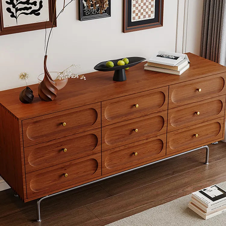 スタイリッシュな無垢材キャビネット|モダンデザイン収納家具 fyf-2236