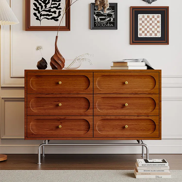 スタイリッシュな無垢材キャビネット|モダンデザイン収納家具 fyf-2236