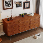 スタイリッシュな無垢材キャビネット|モダンデザイン収納家具 fyf-2236