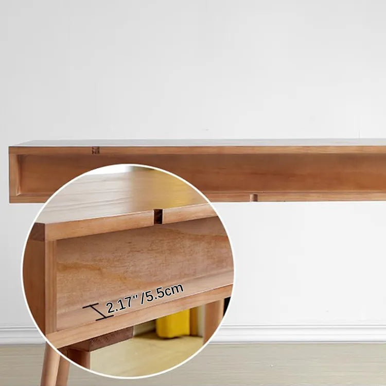 北欧風デザインのパイン材テーブル|上質な木製デスクをお部屋に fyf-2238