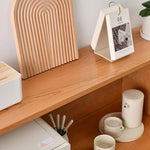 パインとチェリー材のガラスキャビネット|洗練されたデザインでおしゃれな空間に fyf-2243