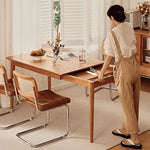 【高品質】オーク チェリー材 テーブル|エレガントなデザイン fyg-654