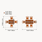 【高品質】オーク チェリー材 テーブル|エレガントなデザイン fyg-654