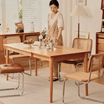 【高品質】オーク チェリー材 テーブル|エレガントなデザイン fyg-654