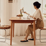 【高品質】オーク チェリー材 テーブル|エレガントなデザイン fyg-654