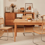 【高品質】オーク チェリー材 テーブル|エレガントなデザイン fyg-654