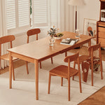 【高品質】オーク チェリー材 テーブル|エレガントなデザイン fyg-654