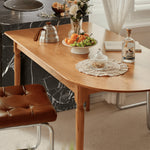 【高級家具】チェリー材テーブル|木目が美しい上品なデザイン fyg-656