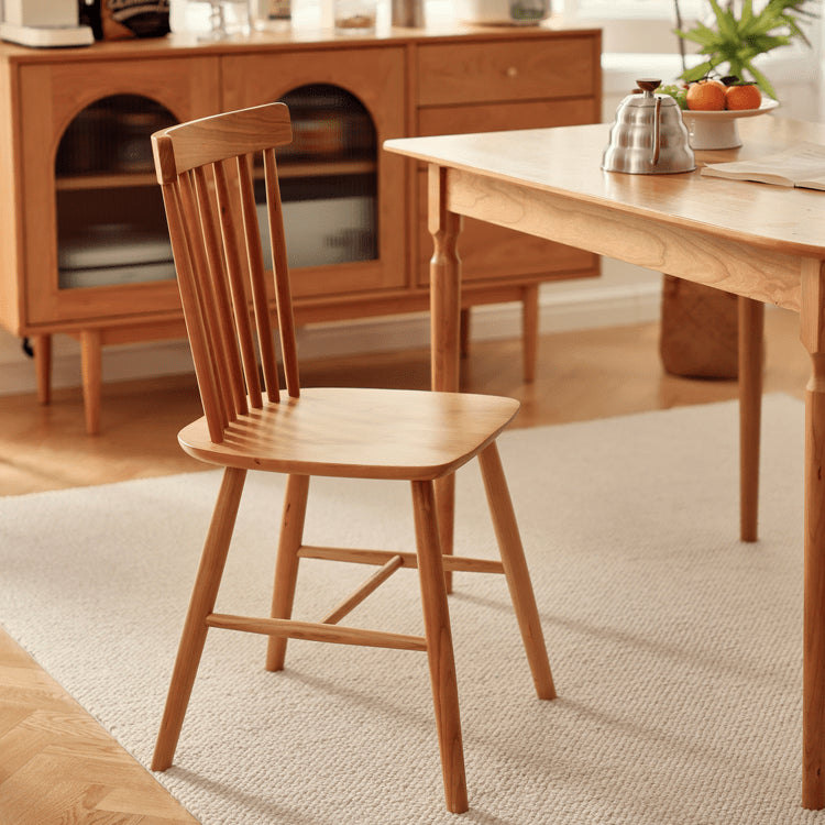 「高級レッドオーク&チェリー材チェア - 贅沢な座り心地」 fyg-657