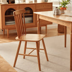 「高級レッドオーク&チェリー材チェア - 贅沢な座り心地」 fyg-657