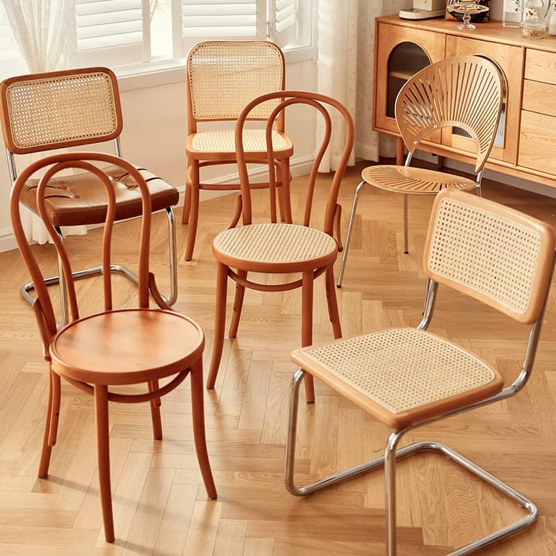 高級レッドオーク&チェリー材チェア|エレガントなデザインと快適な座り心地 fyg-658