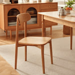 高級レッドオーク&チェリー材チェア|エレガントなデザインと快適な座り心地 fyg-658