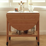 オーク材×強化ガラス使用 高級センターテーブル(銅&ナイロンパーツ採用) fyg-666