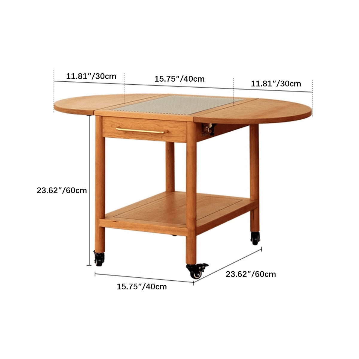 オーク材×強化ガラス使用 高級センターテーブル(銅&ナイロンパーツ採用) fyg-666