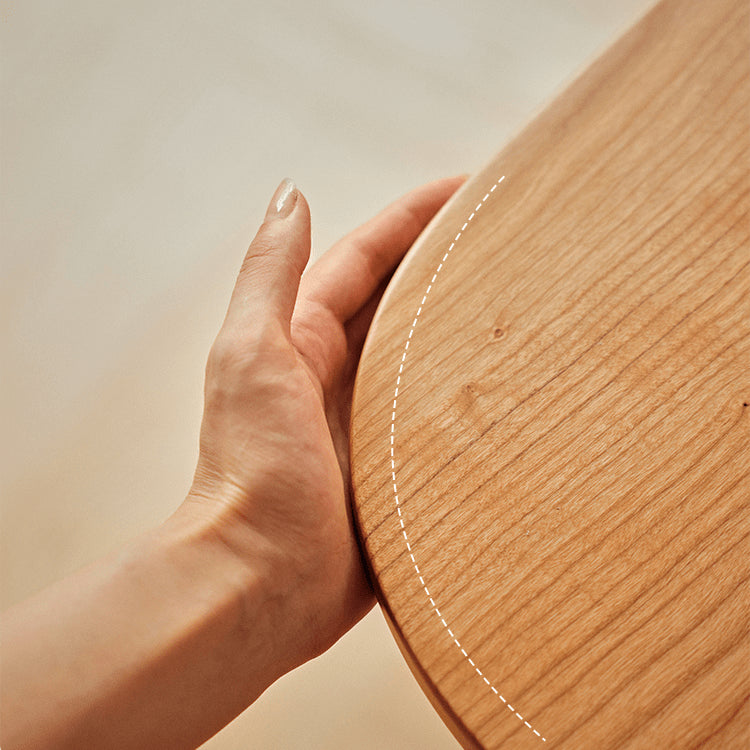 チェリー材×強化ガラスのデザインセンターテーブル 高級感漂う多層板&銅仕上げ fyg-667