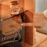 セラミック&チェリー材センターテーブル - 強化ガラス&ステンレスの高級デザイン fyg-668