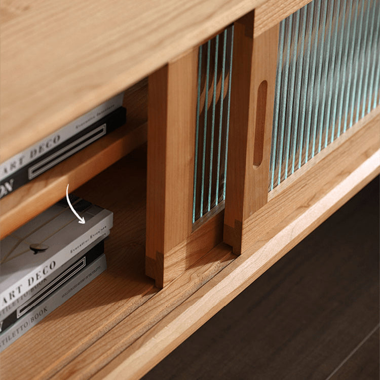 【高品質】多機能テレビ台|チェリー材?ケヤキ?多層板?ガラス?銅?レッドオーク?キリ製 fyg-672