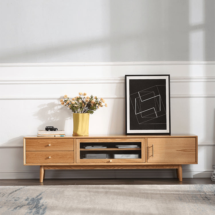 【高品質】多機能テレビ台|チェリー材?ケヤキ?多層板?ガラス?銅?レッドオーク?キリ製 fyg-672