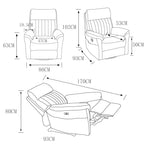 【おしゃれなエアレザーソファー】パイン MDF 集成材&PPコットン使用 高級感あふれるリラックスチェア fykl-439
