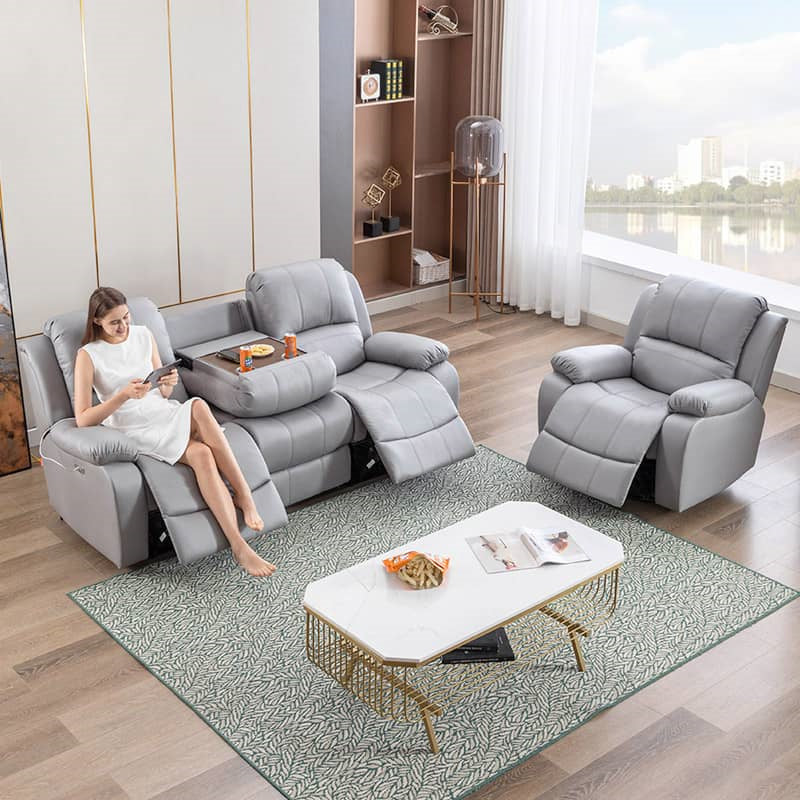 リラックス最大化!パイン MDF集成材 ソファー - PPコットン エアレザー ナノレザーの贅沢な座り心地 fykl-442